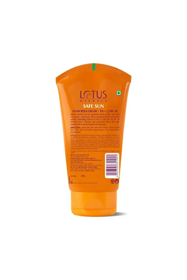 Lotus Herbals Safe Sun SPF 30 PA++ Sunscreen Cream - Image 2