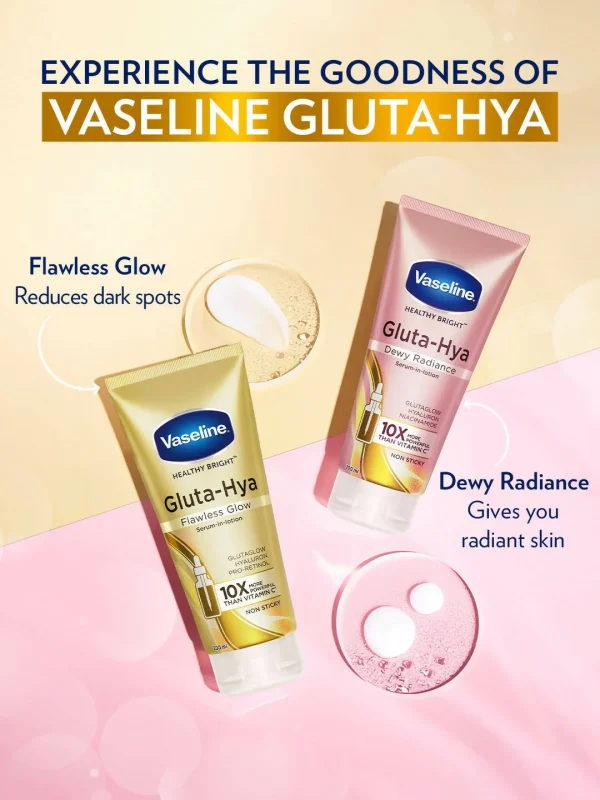 Vaseline Gluta Hya Serum-in-Lotion - Dewy Radiance & Flawless Glow Combo -Combo - Image 3
