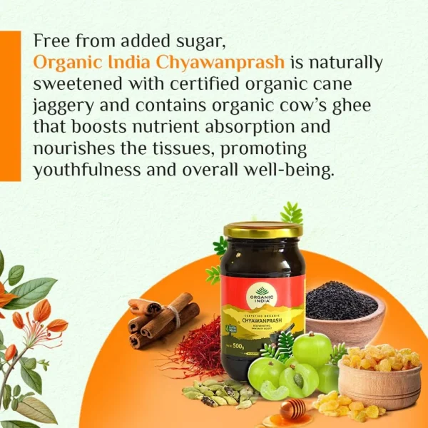 Organic India Organic Chyawanprash -500 gm - Pack of 1 - Image 7