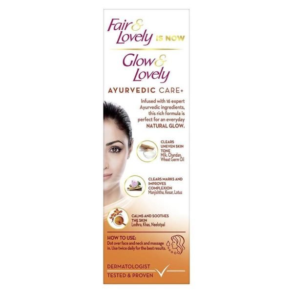 Glow & Lovely Ayurvedic Care Face Cream -50 gm - Image 2