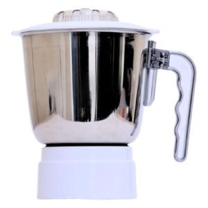 Sujata Grinder Steel Jar, 1000ML (White, Stainless Steel) Wet Grinder Jar for Sujata Mixer Grinders | Fits 900w Sujata Mixi Powermatic, Supermix, Dynamix and Frootmix.