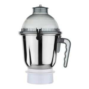 Sujata Dome Steel Jar | Sujata Mixer Grinder 1500ML(White) Compatible with All Sujata 900 Watt Models Including Powermatic, Dynamix, Supermix, Multimix & Frootmix – Heavy-Duty Blade Assembly