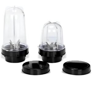 Bullet Juicer Jar 530ml Compatible with Mixer Grinder for Smooth Blending and Efficient Juice Extraction (Pack of 2)