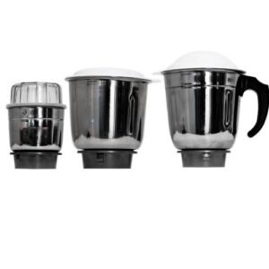 (MG) Mixer Grinder Jars Mixer Jars Set for Blending, Grinding & Crushing Jars (3-Pack Set)