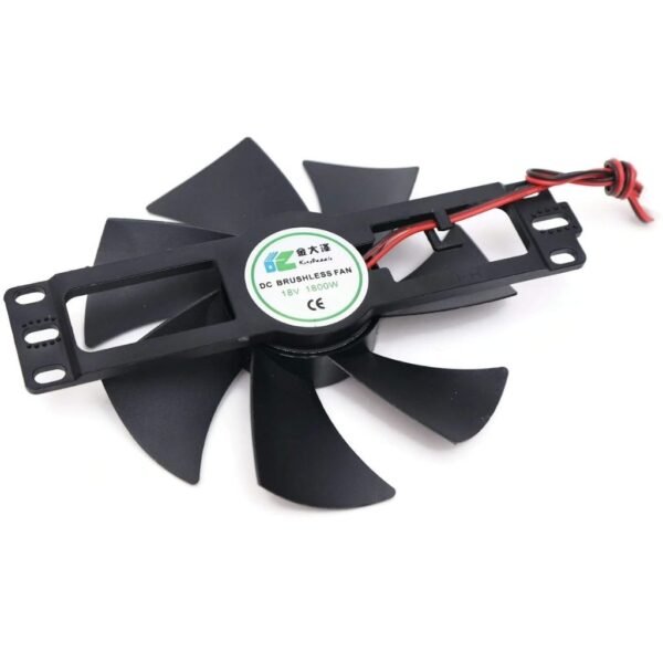 18V Plastic Brushless Cooling Fan For Induction Cooker Repair Accessories Cooler (Black) - Image 2