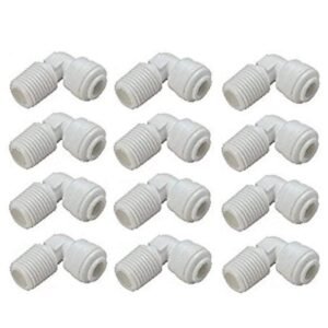 Elbow Connectors for RO Water Purifiers – Quick-Connect, Durable, and Leak-Proof Fittings for Easy Installation and Optimal Performance (Pack of 12)